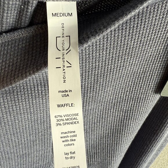 DYI Women's Waffle Jogger Pants Folkstone Heather Size Medium - Picture 4 of 5